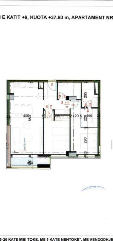 APARTAMENT 2+1+2 NE SHITJE TEK DINAMO BUILDING
