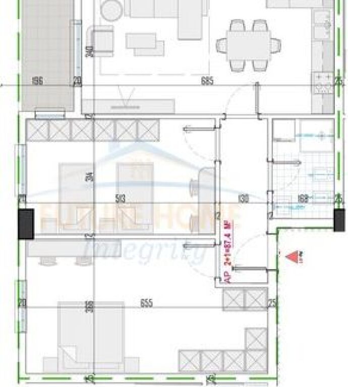 For sale, Apartment 2+1+Storage, Paskuqan, Tirana.