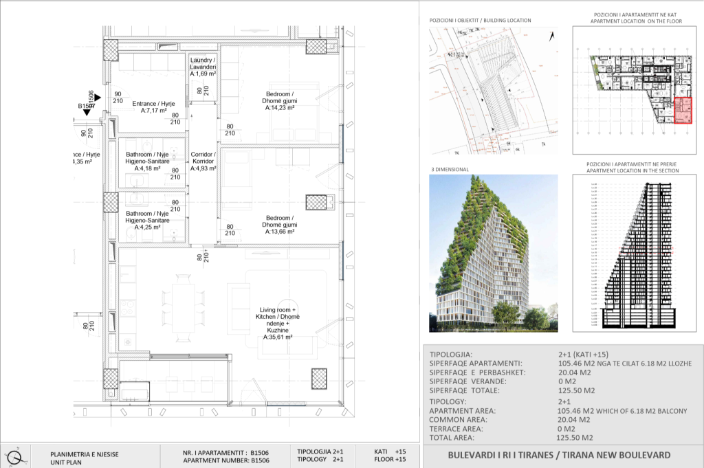 Vendita | Apartament 2 + 1 | New Boulevard Tower | 300000 €