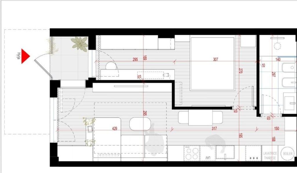 Shitet apartament 1+1 Liqeni i Thatë ID: 530261060-2084