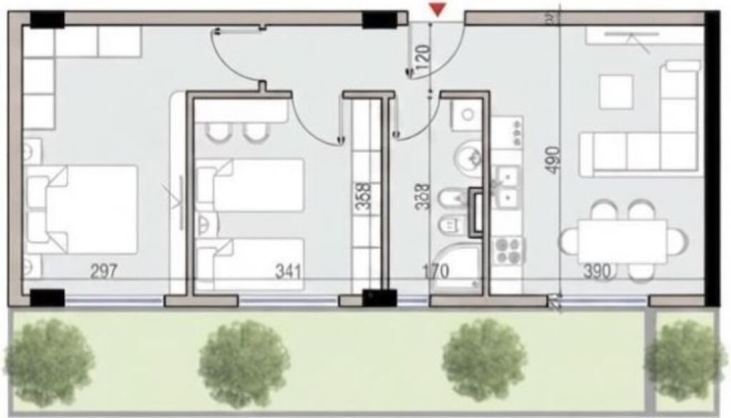 VENDESI APPARTAMENTO 2+1 TEG 144.000 EURO FH-84543