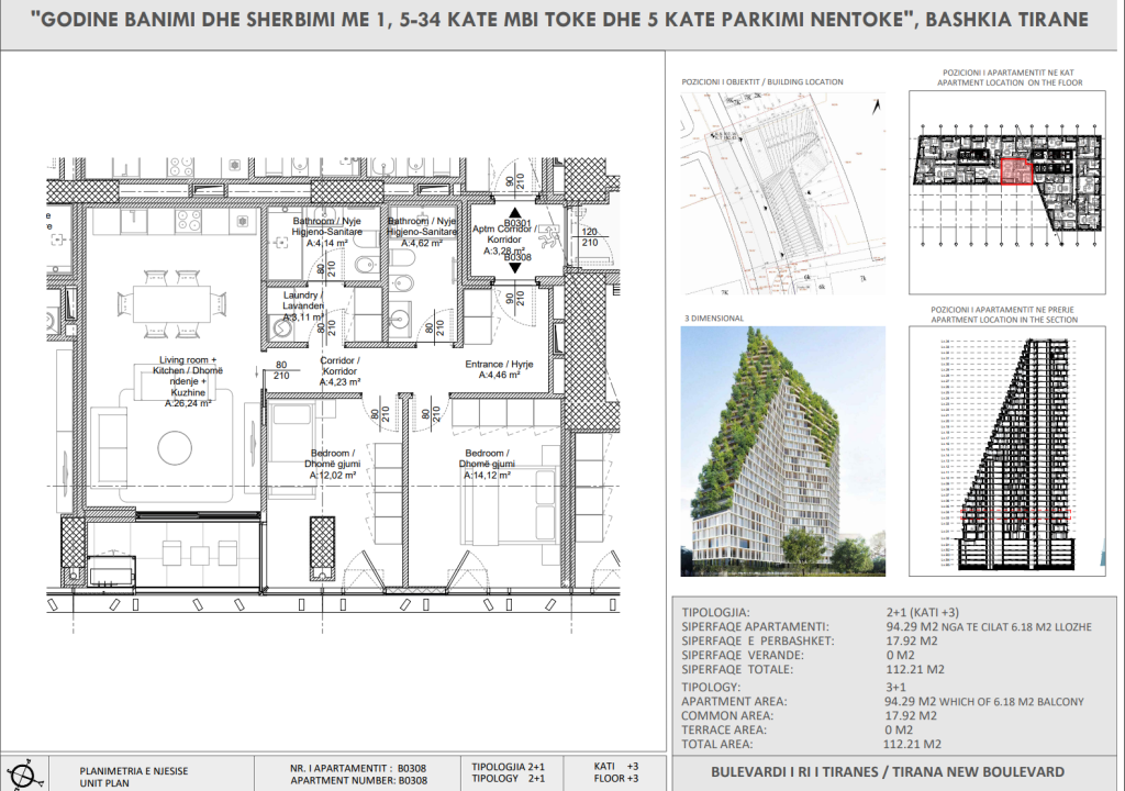 Vendita | Apartament 2 + 1 | The New Boulevard | 265000 €
