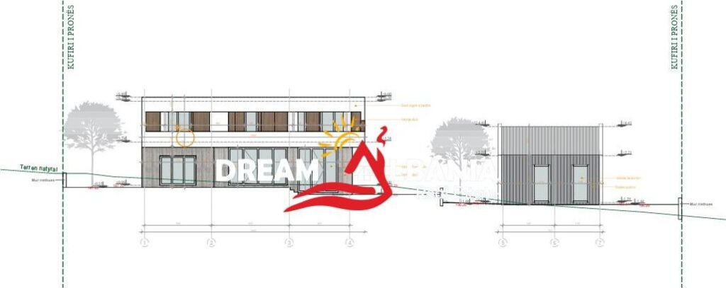 Toke ne shitje me projekt te miratuar per 2 vila ne Berzhite, afer Palmanoves, Tirane (ID 4191209) f