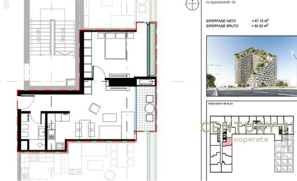 SHESIM APARTAMENT 1+1 TEK "LION RESIDENCE 2 ME KESTE "!