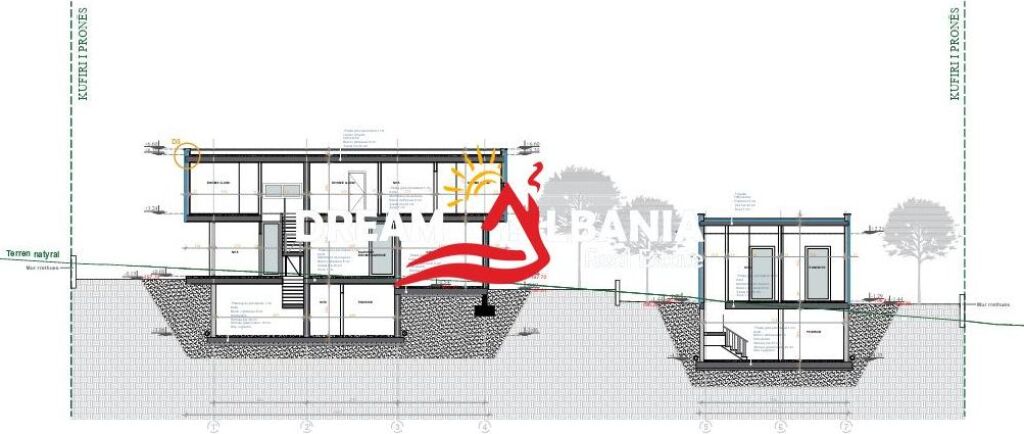 Toke ne shitje me projekt te miratuar per 2 vila ne Berzhite, afer Palmanoves, Tirane (ID 4191209) f
