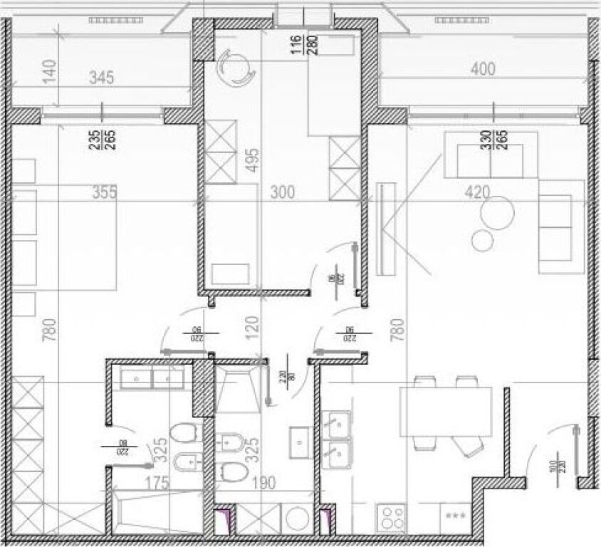 Appartamento 2+1 in vendita al River Side Rsd presso il Palazzo con Freccia.