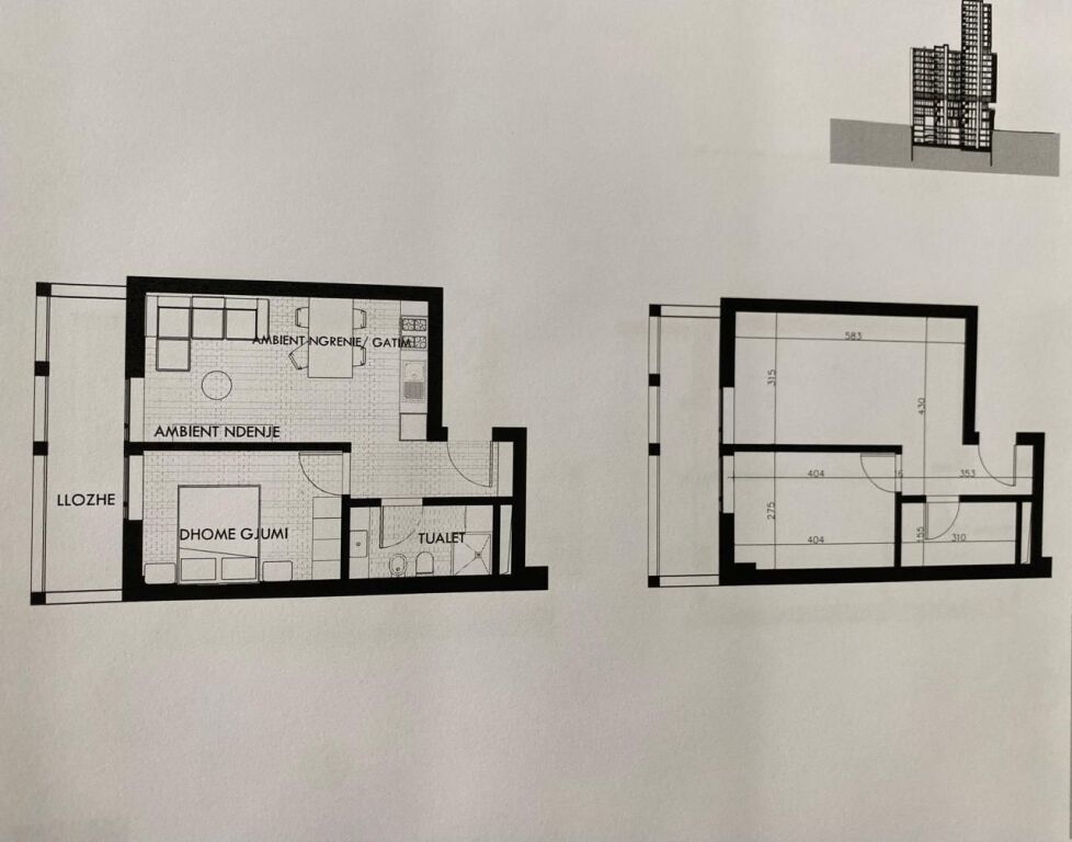 SHITET APARTAMENT 1+1 BULEVARDI RI TIRANE