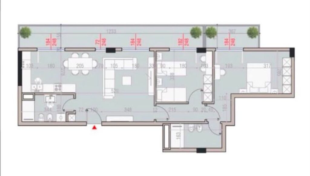 SHITET APARTAMENT 2+1+2 TEG 249.000 EURO FH-84838