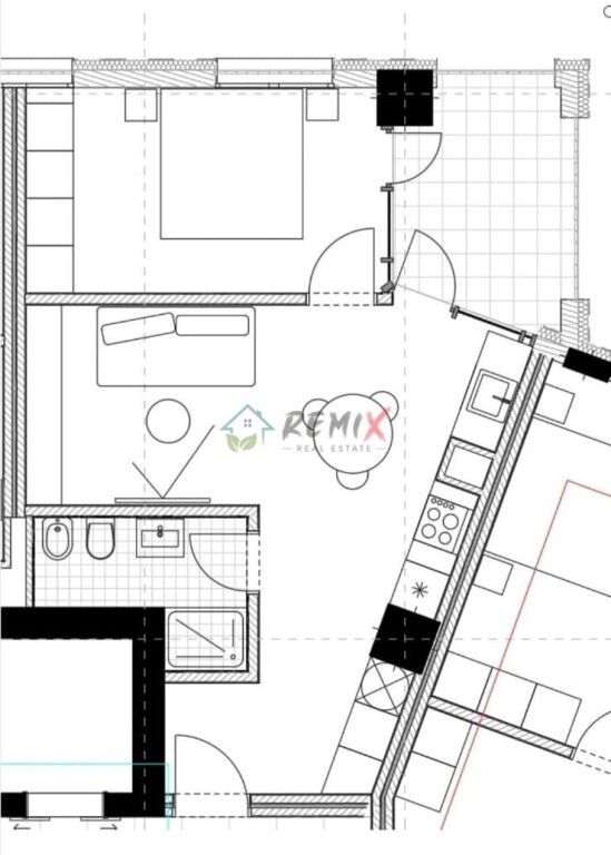 🏡 SHITET APARTAMENT 1+1 – RIVER PARK RESIDENCE, TIRANË