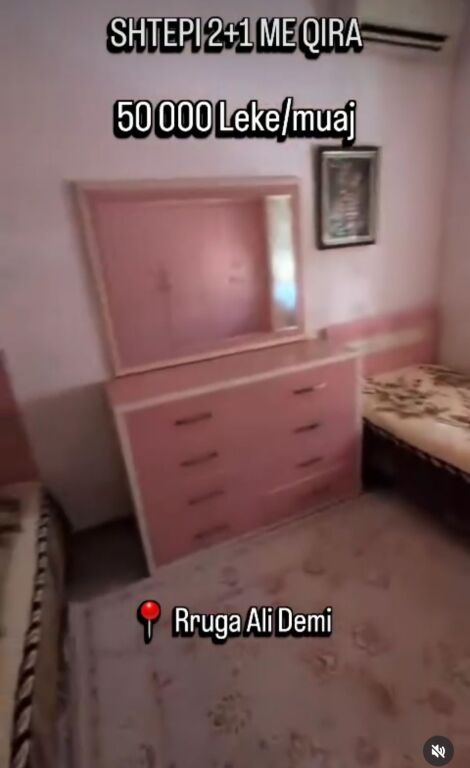 For Rent 2+1 4th floor of a villa - Shkoze roundabout, Tirana