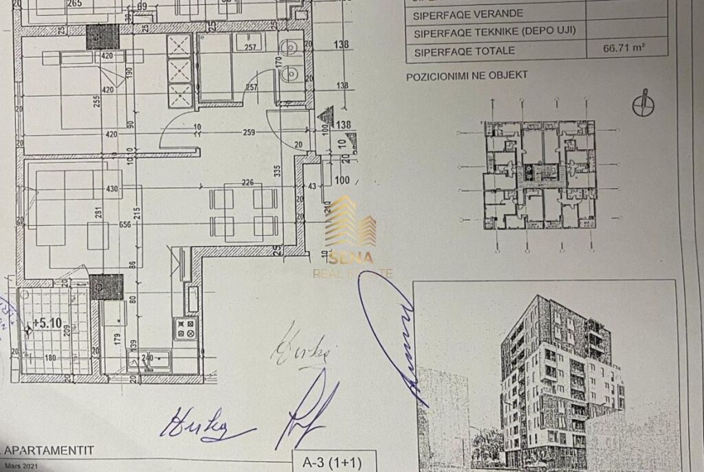 For sale, Apartment 1+1+blk, 5 Maji, 130,000 Euro