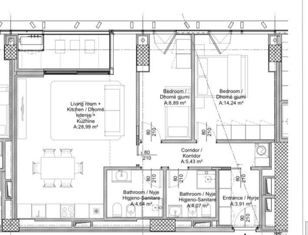 Apartment 2+1+2 for sale at Lion Park Complex 3, New Boulevard, Former Train Station.