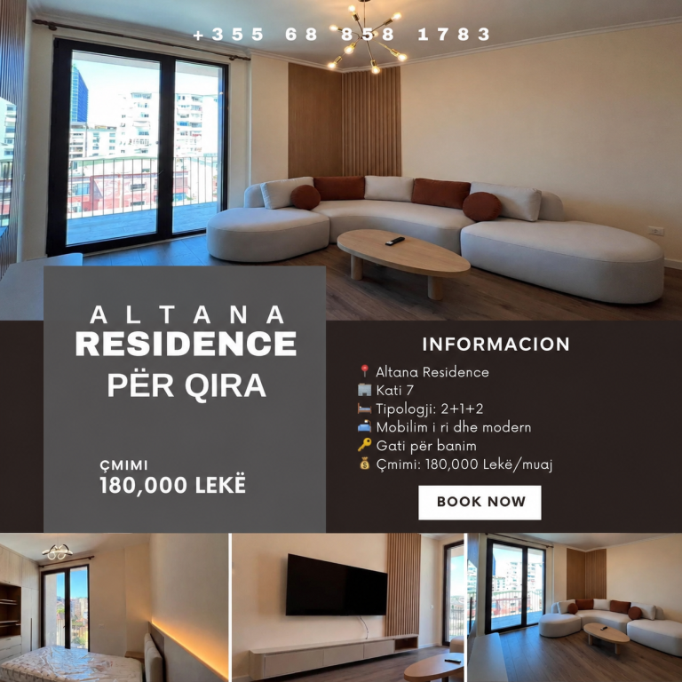 Apartament per Qera tek Altana Residence
