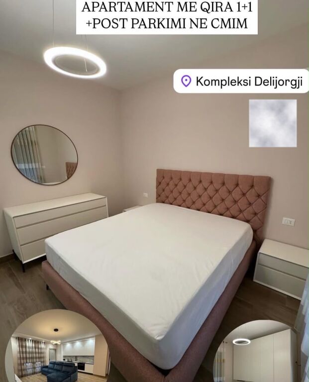 Apartament 1+1 me qira plus post Parkimi ne Delijorgj