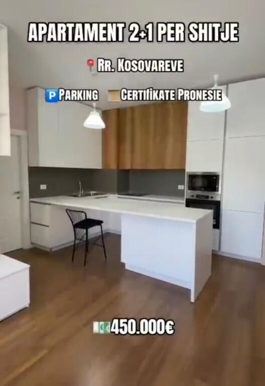 Apartment 2+1+2+Parking Space for sale at Kosovareve Street, Artificial Lake .