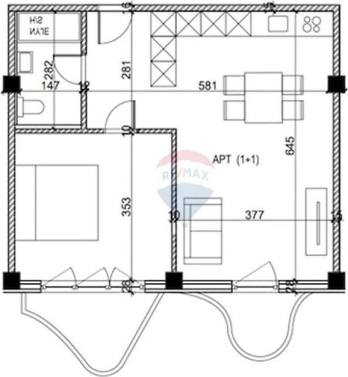 APARTMENTS 1+1 FOR SALE IN SHENGJIN!
