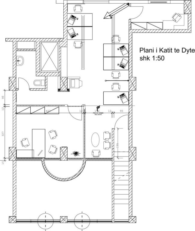 BUSINESS PREMISES FOR RENT DUPLEX 220 M2 PAZARI I RI 250,000 LEKE FH-85649