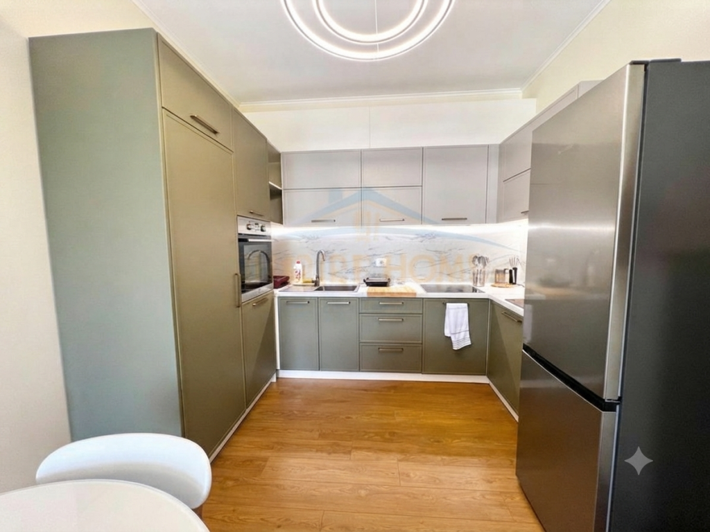 Rent, Apartment 2+1+ Parking Space, At Erli Residence, Porcelain, Tirana