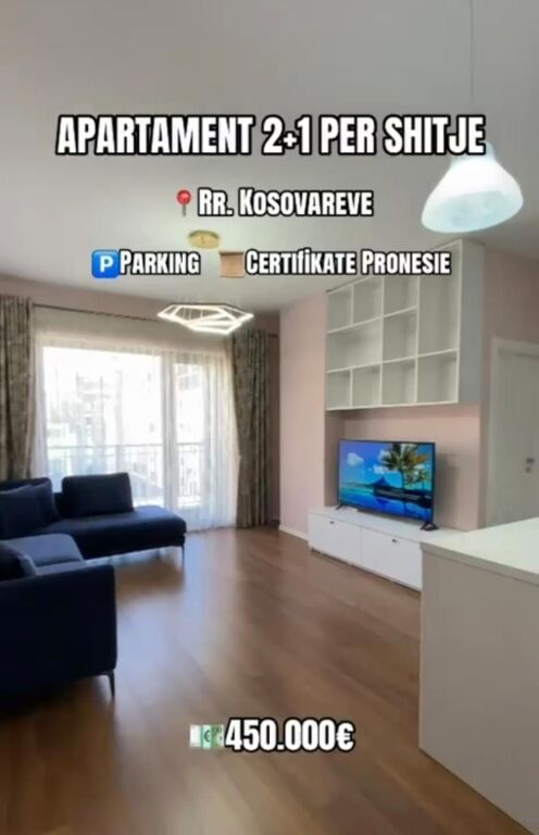 Apartment 2+1+2+Parking Space for sale at Kosovareve Street, Artificial Lake .