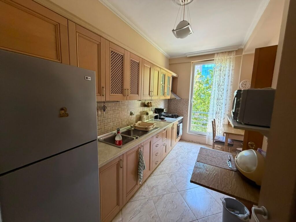 Rent apartment 1+1  Dritan Hoxha Street near Besa fund  4th floor, building with elevator  Area 72 m2  Price 50,000 lek