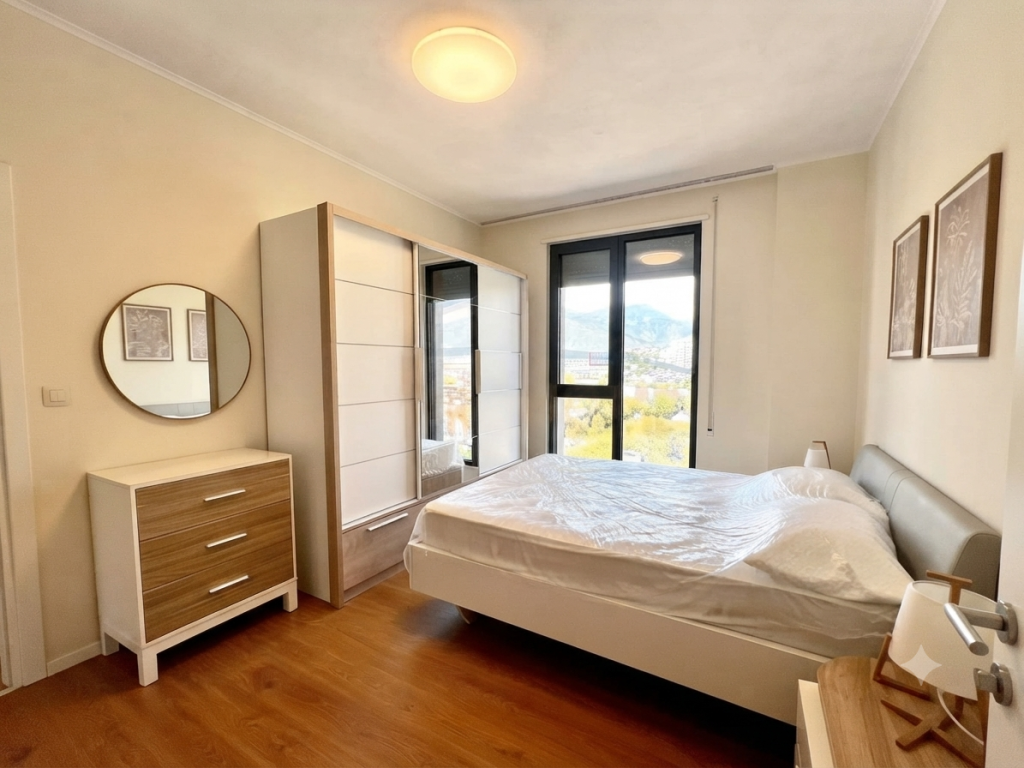 Rent, Apartment 2+1+ Parking Space, At Erli Residence, Porcelain, Tirana