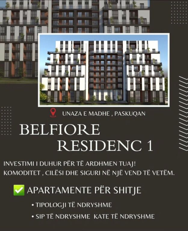 Appartamento 1+2 in vendita a Paskuqan