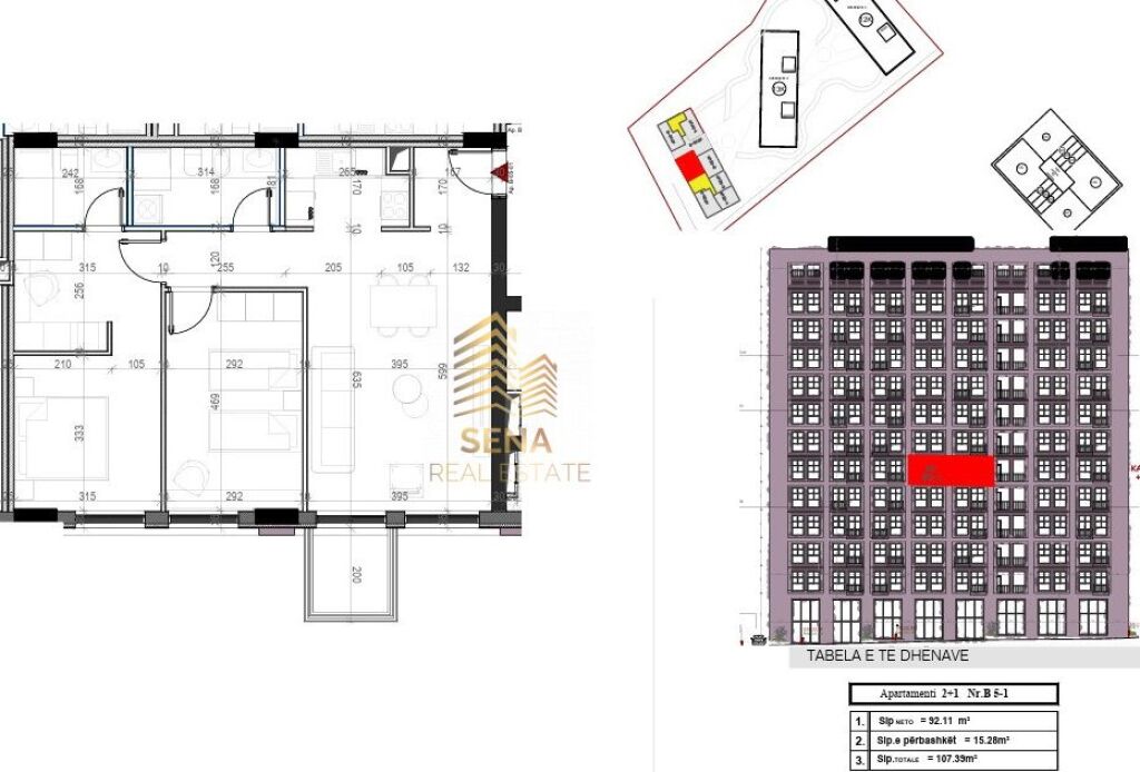 Shitet Apartament 2+1+Blk+2WC, Ish Profarma – Xhamllik, 193.000 Euro