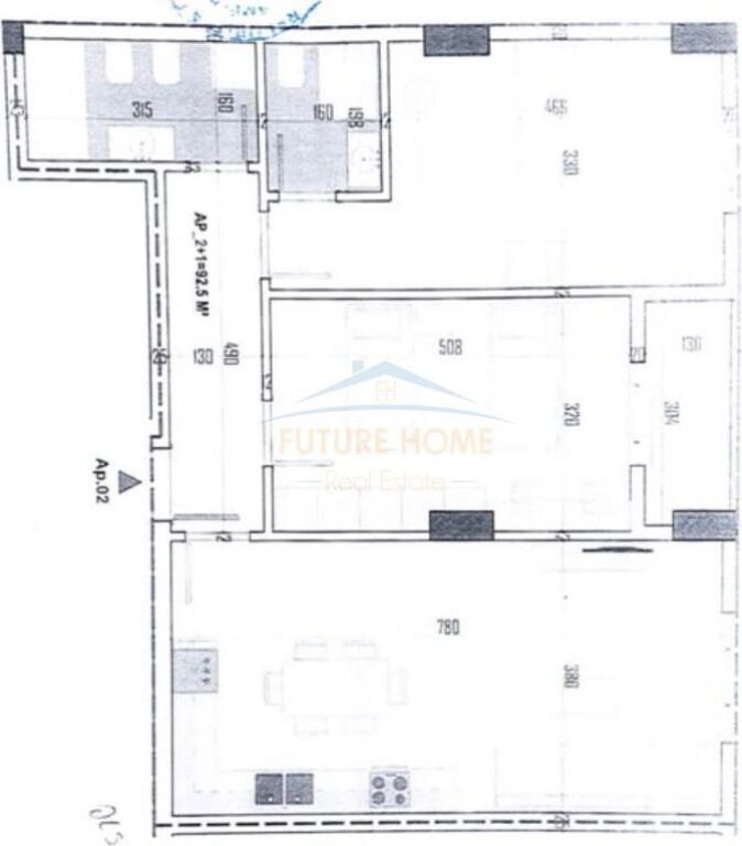 Shitet, Apartament 2+1+2, Paskuqan