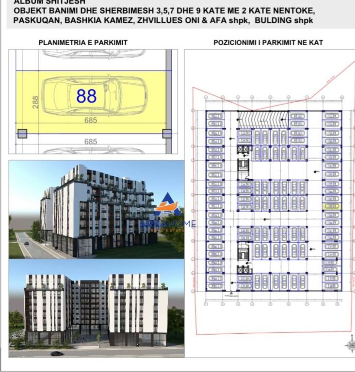 POSTO AUTO IN VENDITA 33.64M2 "PASKUQAN" 18000 EURO