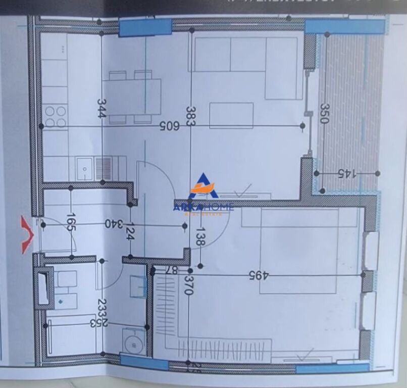 SHITET APARTAMENT 1+1 "BELFIORE, PASKUQAN" 81950 EURO
