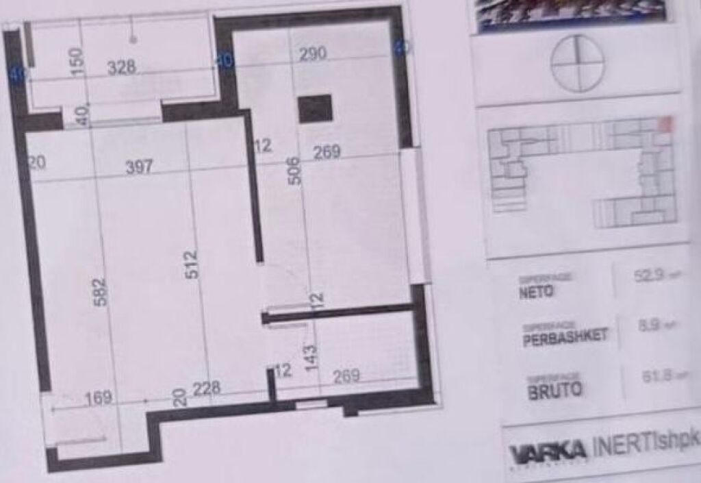 Shitje | Apartament 1 + 1 | Brezaret Rruga 5 Maji | 111250 €