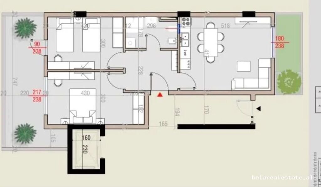 Apartment For Sale 2+1 in Mjull Bathore (ID B120888) Tirane