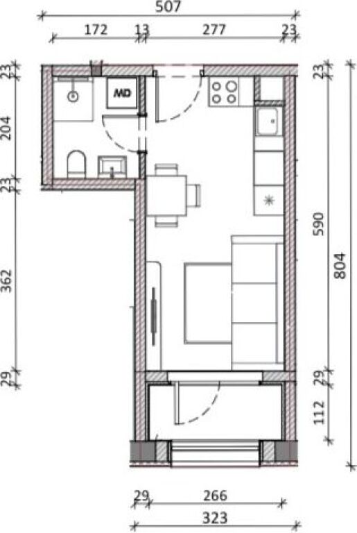 Shitet garsoniere 58000€