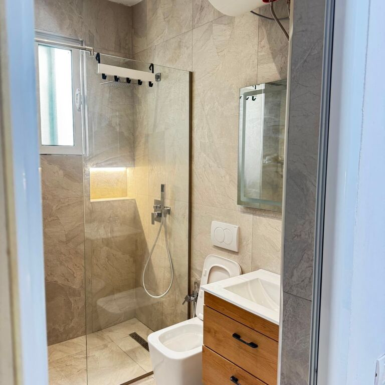 🏢In the 5 Maj area, after Concord Center, a 1+1 furnished apartment is for rent. 50,000 Leke   