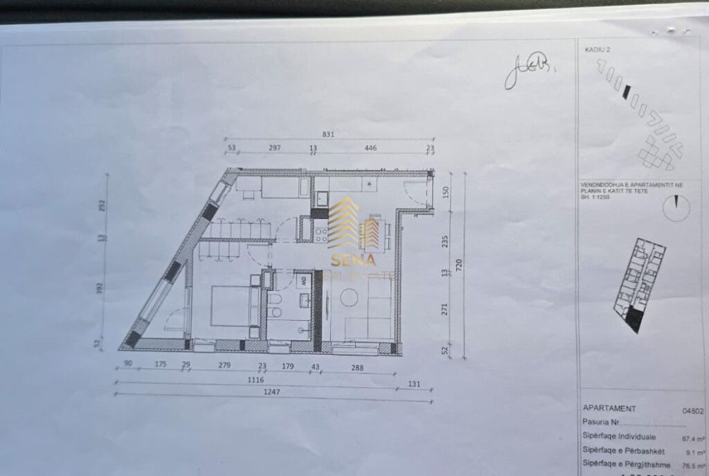 In vendita, Occasione Appartamento 2+1+Blk, Ali Demi- Residenza Kadiu, 122.000 Euro