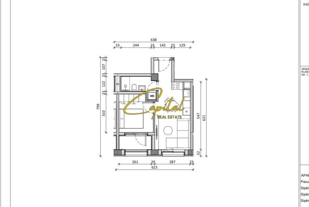SHITET APARTAMENT 2+1 ALI DEMI 8.500.000 LEKE
