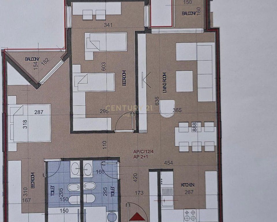 Shitet Apartament 2+1+2 në "Hora Vertikale Residence", Rruga Muhamet Gjollesha – Tiranë 322,500 €