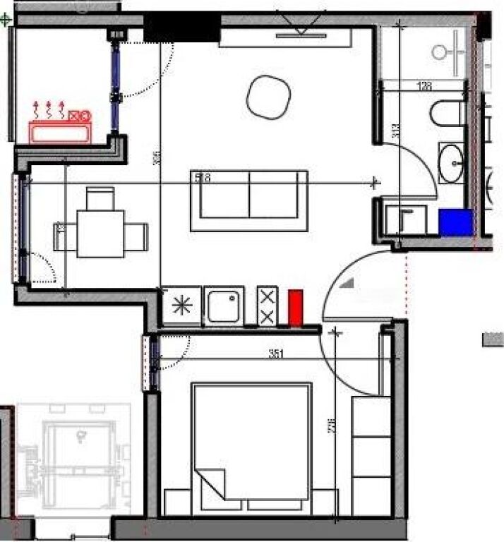 Apartament 1+1 per shitje prane Amerikan 3.