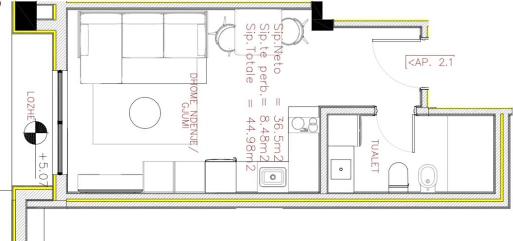 Studio Apartment For Sale In Yzberisht   ID 5309