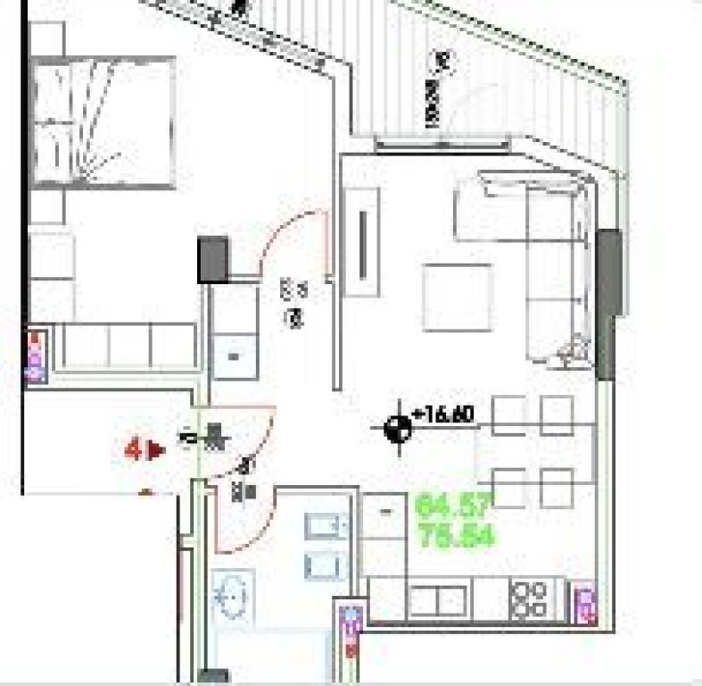 Apartment 1+1 for sale New building Calvin, Elbasan Street    ID 5307