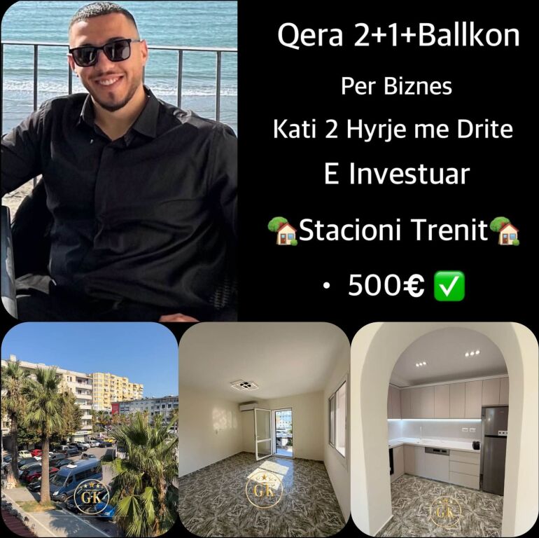 Business premises 2+1 for rent   📍Durres Train Station * 500 € net✅  📲