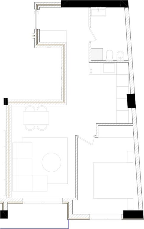 Apartament 1+1 Ne Shitje Ne Yzberisht  ID 5308