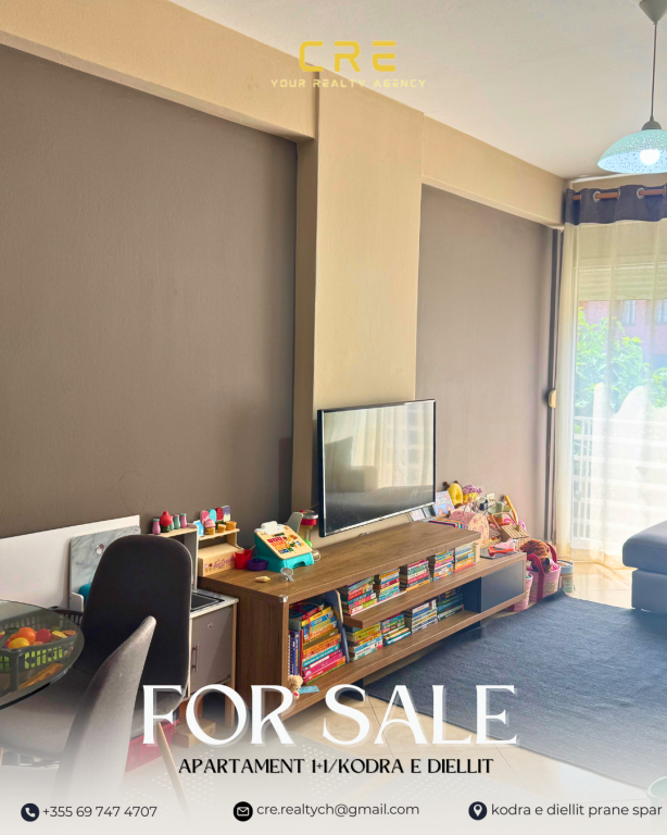 🏡 For Sale | 1+1 | KODRA E DIELLIT near Spar