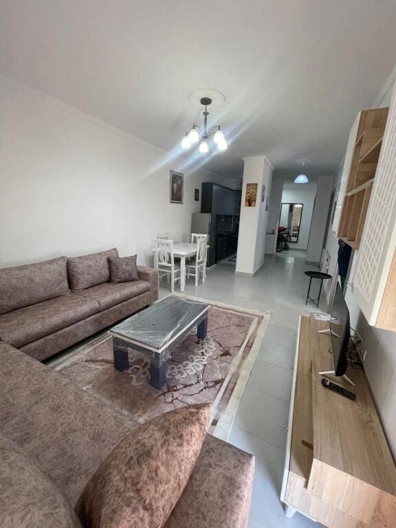 🏢In the 5 Maj area, near the “Ardian Klosi” School, an apartment 2+1+2, furnished, is for rent. 55,000 Leke