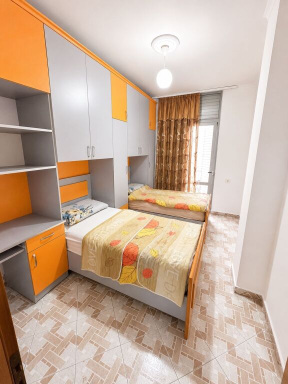 This apartment is located on the 7th floor of an 8-story building in the Astiri area, Tirana, and is offered for sale at the price of 500€ per m². PRICE IN LEKE • Net area 85 m² • Gross area 90 m² • 2 bedrooms • 2 bathrooms • 7th floor out of 8 total • Suitable for families • For more information, please contact us!