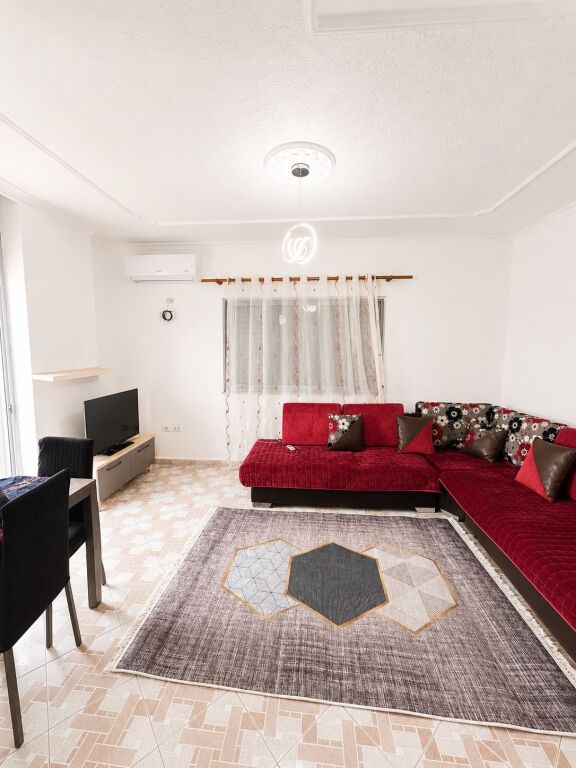 This apartment is located on the 7th floor of an 8-story building in the Astiri area, Tirana, and is offered for sale at the price of 500€ per m². PRICE IN LEKE • Net area 85 m² • Gross area 90 m² • 2 bedrooms • 2 bathrooms • 7th floor out of 8 total • Suitable for families • For more information, please contact us!