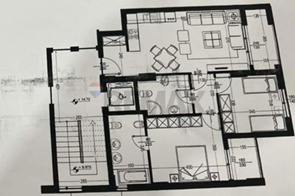 APARTAMENT 2+1+2 NE SHITJE TE TOWER BRIDGE 1