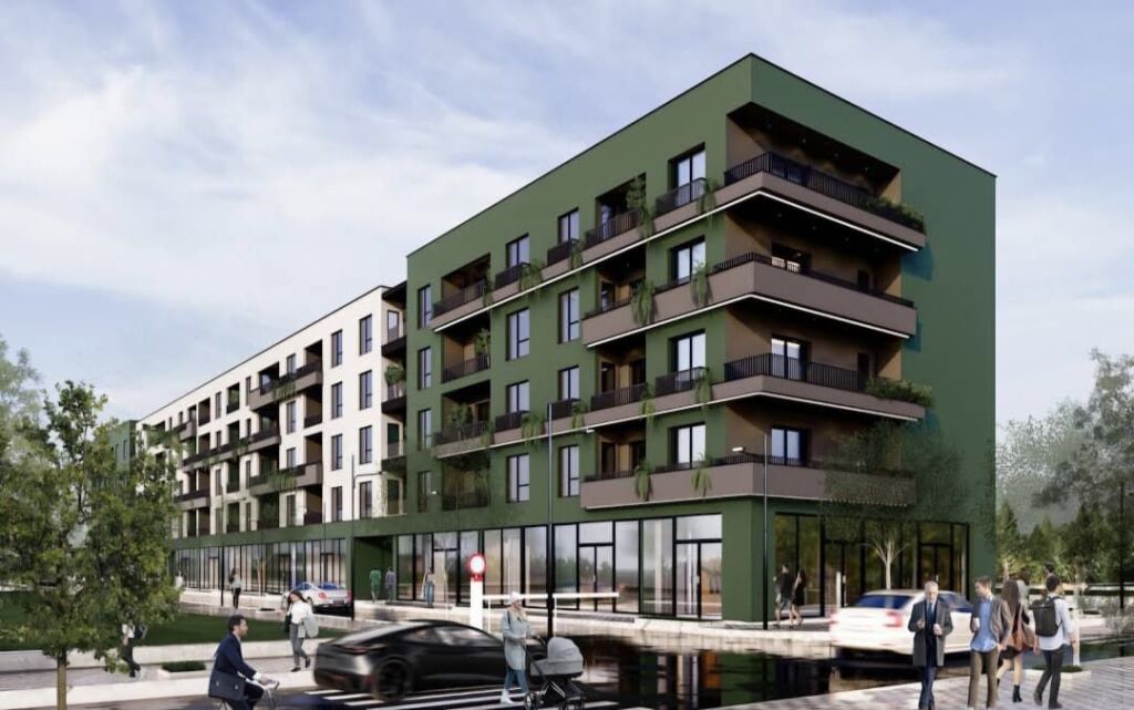 Shitet apartament 2+1+2 tek Green Residence , Bathore , Kamez , Instituti .
