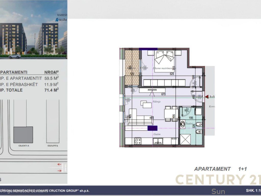 FOR SALE APARTMENT 1+1 IN THE TIRANA NEW ENTRY COMPLEX!