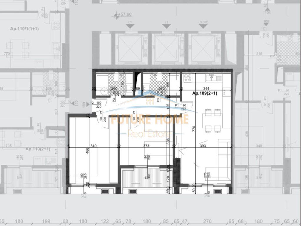 Shitet, Apartament 2+1, Filigree Tower, Tiranë.